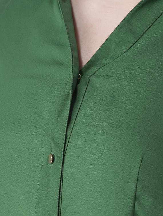 ruffle detail slit sleeved shirt - 15652765 - Zoom Image - 4