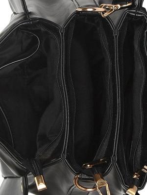 black leatherette (pu) regular sling bag - 15652905 - Standard Image - 3