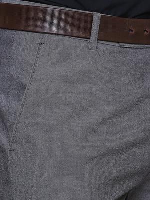 grey polyester blend flat front formal trouser - 15653278 - Standard Image - 5