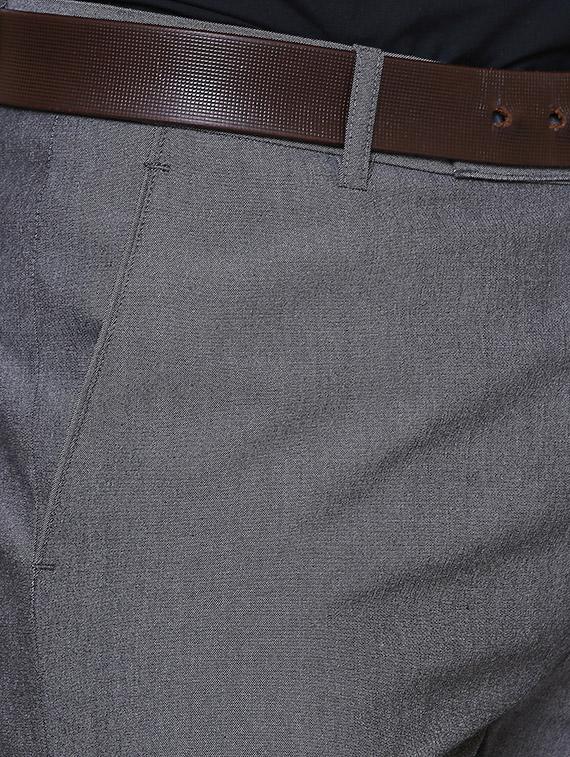 grey polyester blend flat front formal trouser - 15653278 - Zoom Image - 5
