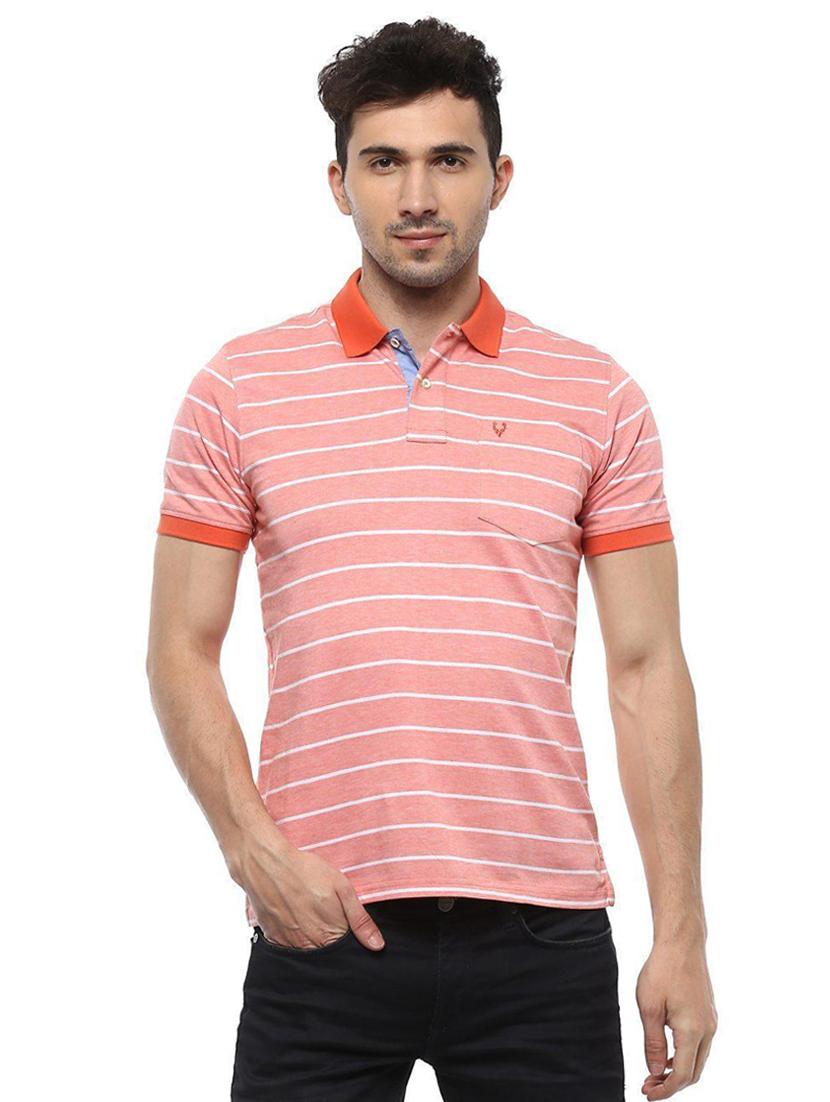 orange cotton pocket t-shirt - 15653960 - Zoom Image - 1
