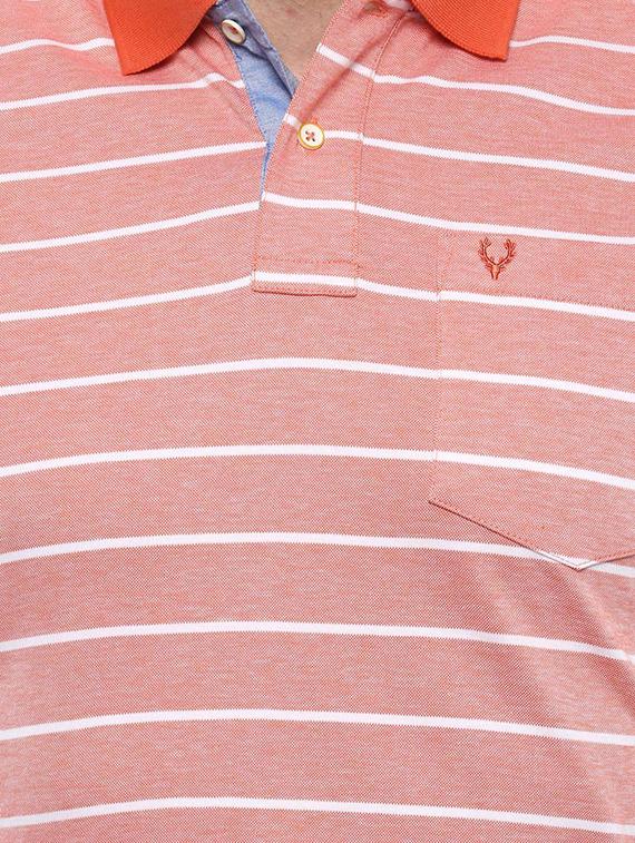 orange cotton pocket t-shirt - 15653960 - Zoom Image - 4