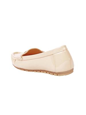 beige patent leather slip on loafers - 15654527 - Standard Image - 3