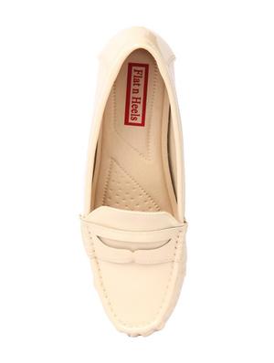 beige patent leather slip on loafers - 15654527 - Standard Image - 4