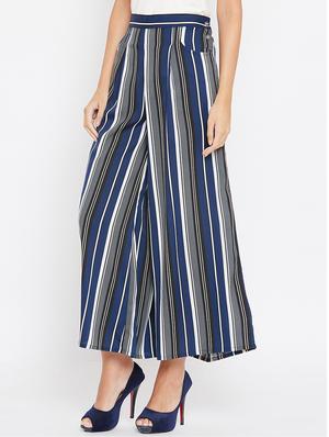 high rise striped palazzo - 15654675 - Standard Image - 2