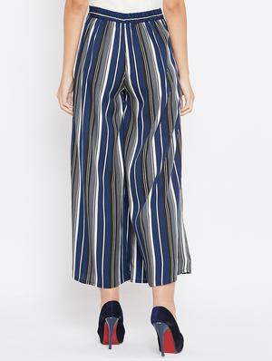 high rise striped palazzo - 15654675 - Standard Image - 4