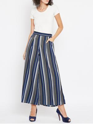 high rise striped palazzo - 15654675 - Standard Image - 5