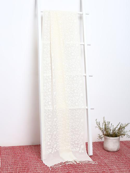 pashmina self jaal tonal embroidered - 15655320 - Standard Image - 1