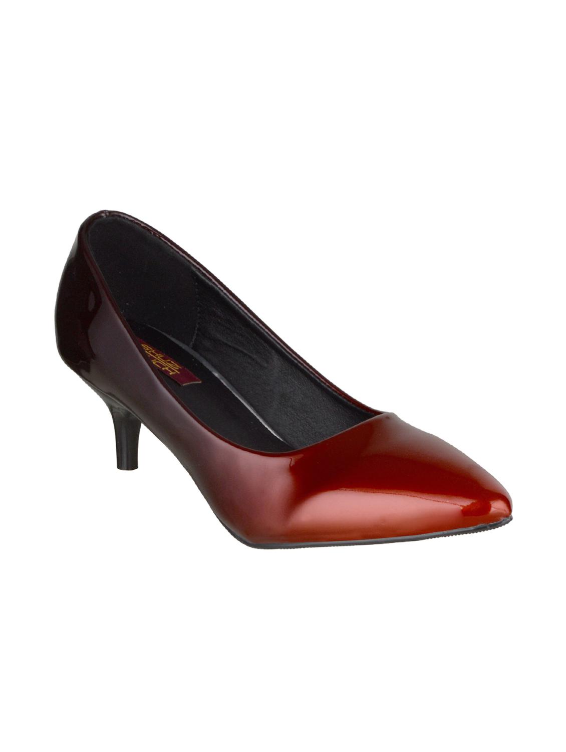 maroon slip on pumps - 15655774 - Zoom Image - 1