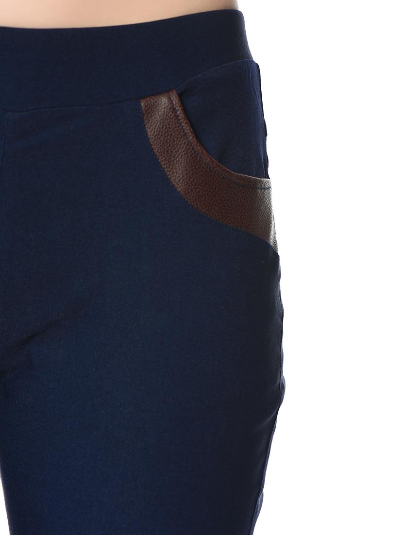 leather patch mid waist jegging - 15657060 - Zoom Image - 5