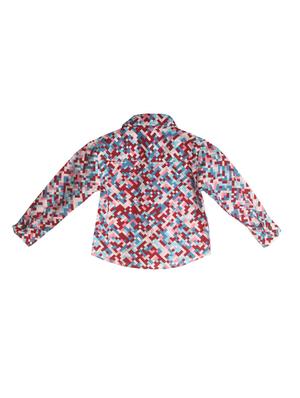 multi colored silk blend shirt - 15658601 - Standard Image - 2