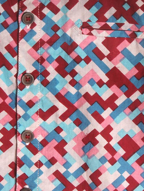 multi colored silk blend shirt - 15658601 - Zoom Image - 3