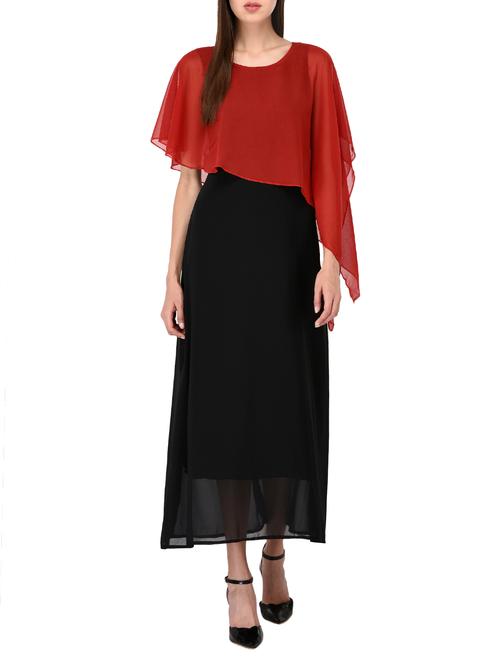asymmetric overlay maxi dress - 15661047 - Standard Image - 1