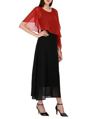 asymmetric overlay maxi dress - 15661047 - Standard Image - 2
