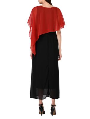 asymmetric overlay maxi dress - 15661047 - Standard Image - 3