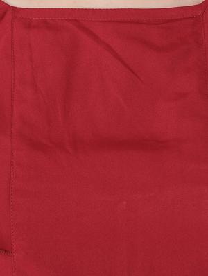 maroon ruffle sleeved maxi dress - 15661120 - Standard Image - 4