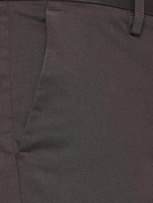 brown cotton blend chinos - 15669213 - Standard Image - 4