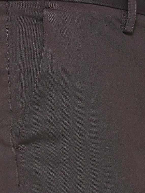 brown cotton blend chinos - 15669213 - Zoom Image - 4