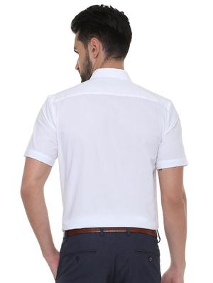 white cotton casual shirt - 15669328 - Standard Image - 2