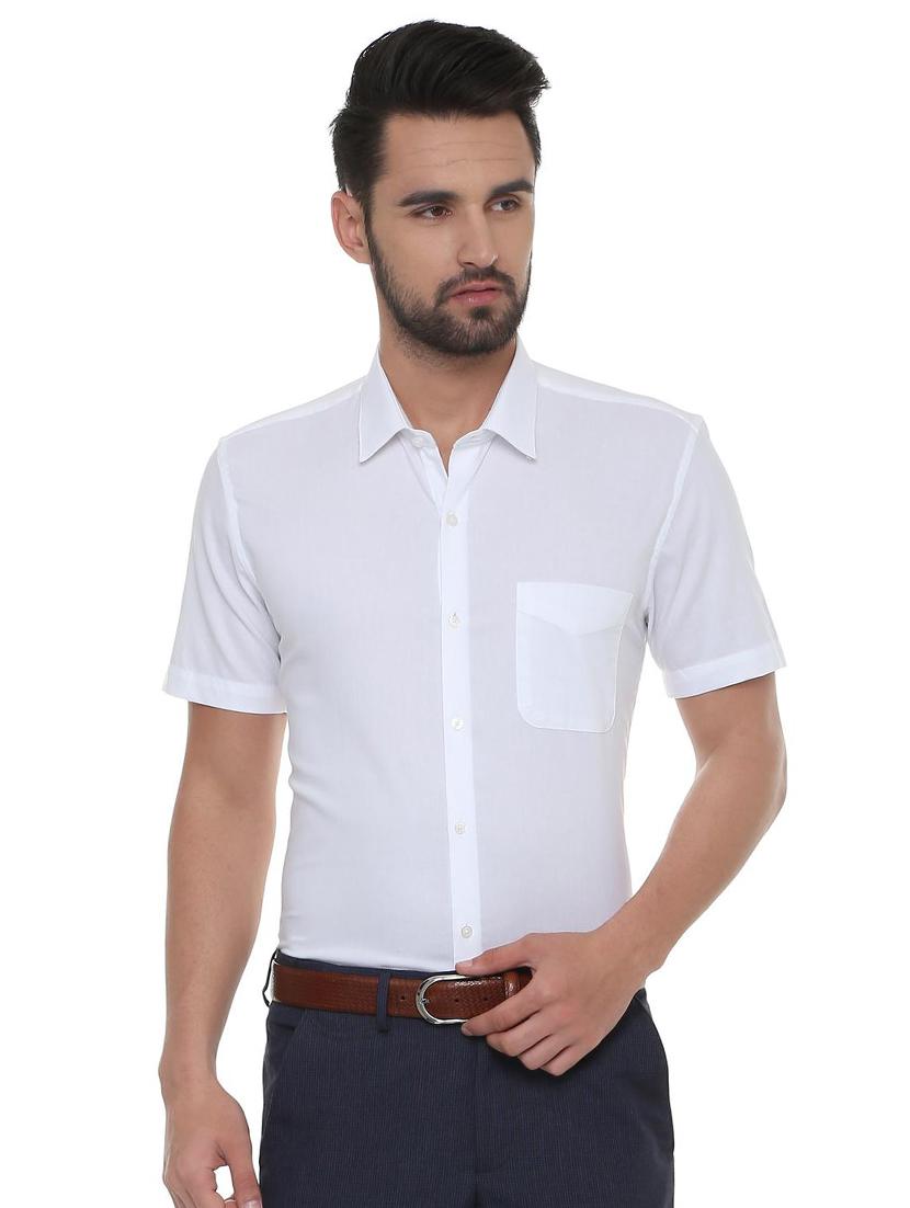 white cotton casual shirt - 15669328 - Zoom Image - 1