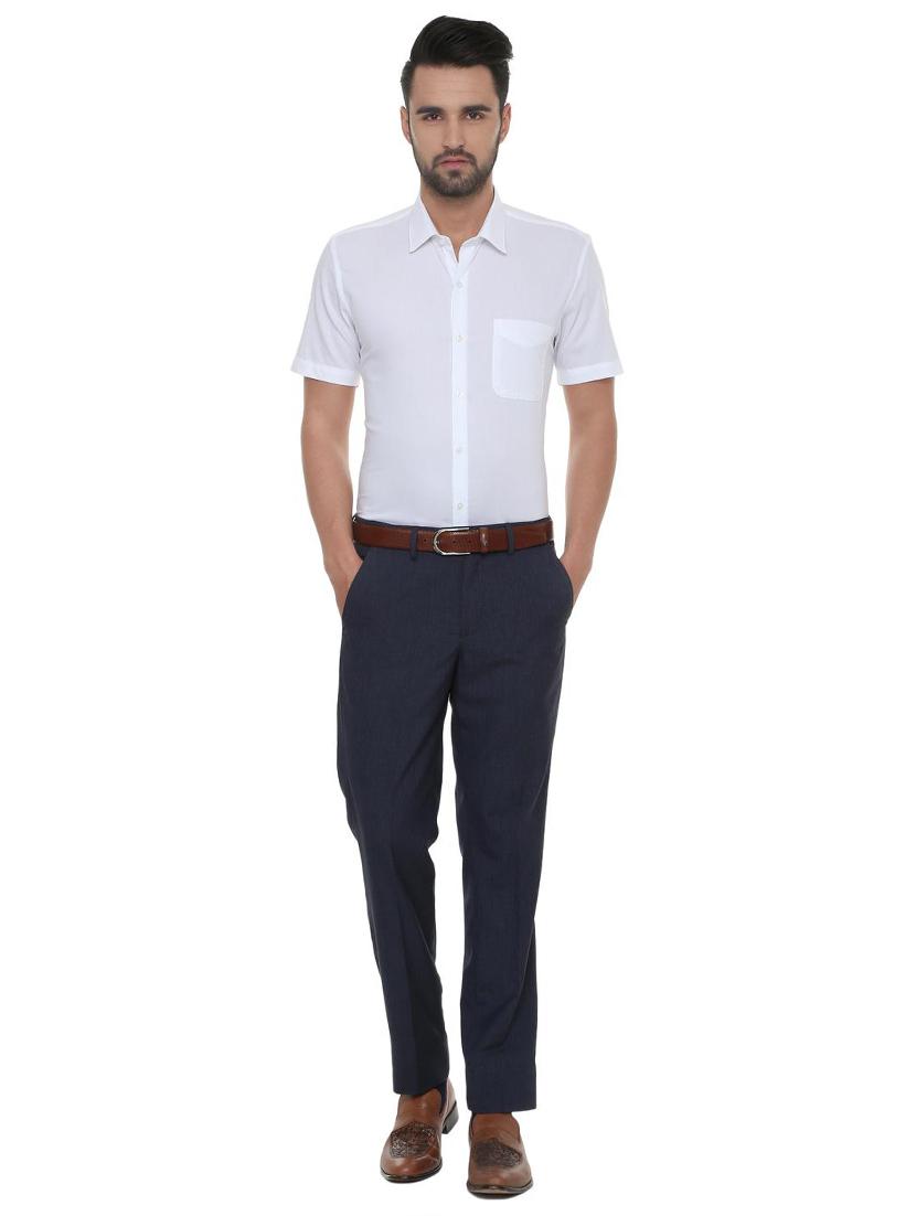 white cotton casual shirt - 15669328 - Zoom Image - 3
