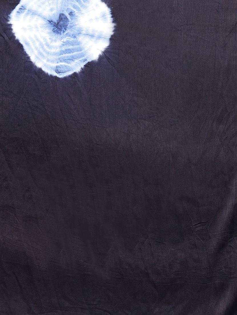 contrast border shibori saree with blouse - 15669503 - Zoom Image - 4