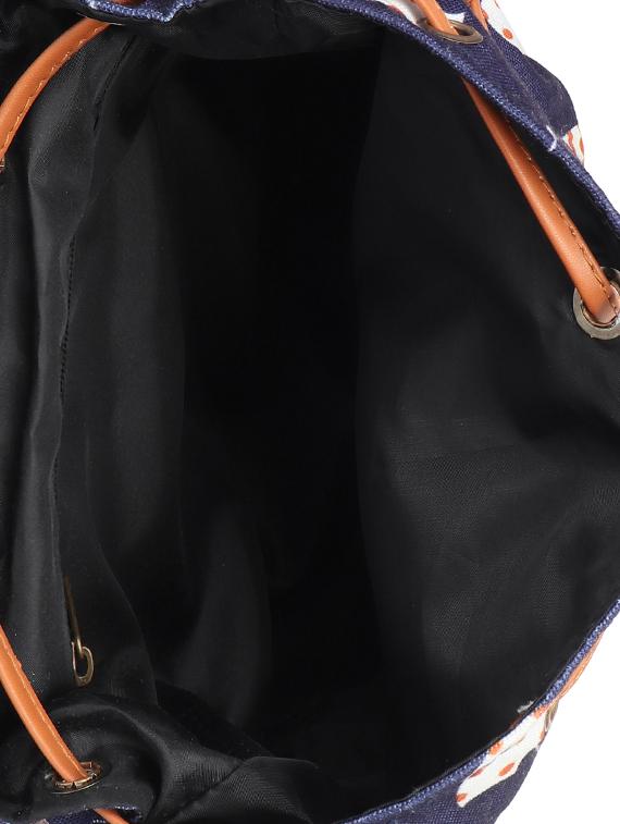 blue leatherette (pu) regular sling bag - 15670991 - Zoom Image - 3