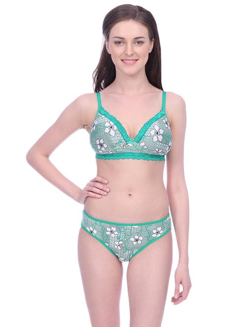 lace detail detachable bra & panty set - 15671022 - Standard Image - 1