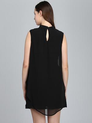 sequined layered sleeveless dress - 15671773 - Standard Image - 3