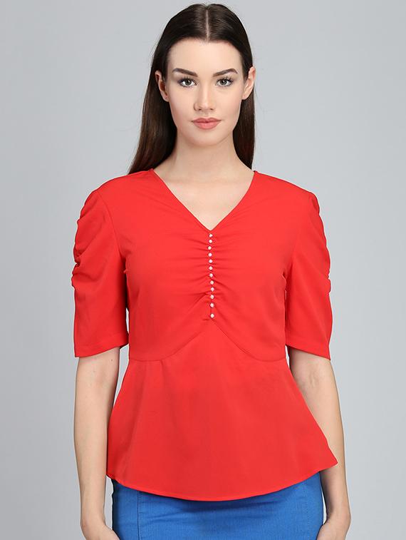 pearl embellished a-line top - 15671810 - Zoom Image - 1