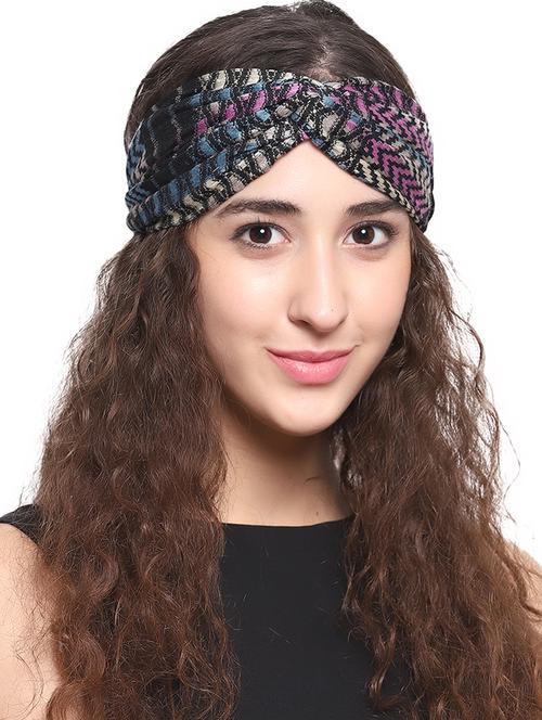 svaz printed wide headwrap elastic hairband daily wear hair accessories for women and girls - 15672087 - Standard Image - 1
