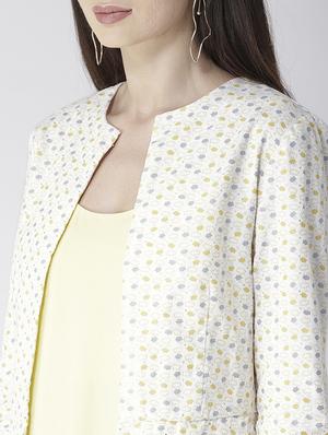 quirky print slit sleeved summer jacket - 15672361 - Standard Image - 4