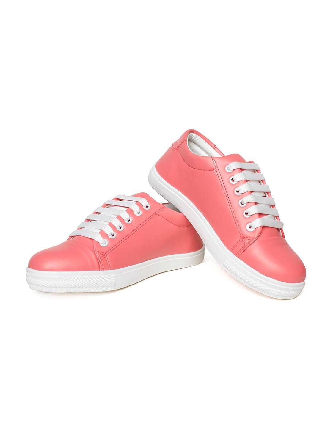 red lace-up sneakers - 15672376 - Zoom Image - 1