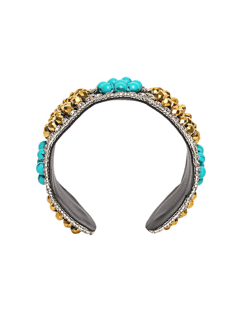 blue satin beaded bracelet - 15674964 - Zoom Image - 3