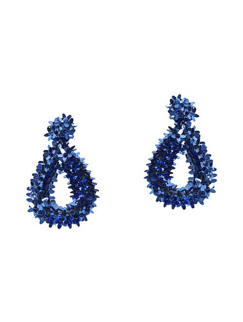 blue nylon drop earring - 15674974 - Standard Image - 1