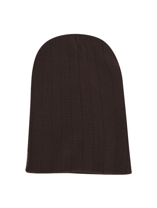 brown cotton polyester blend beanies - 15675548 - Standard Image - 1