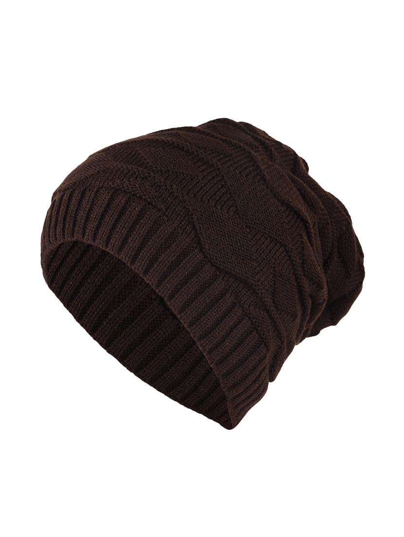 brown cotton polyester blend beanies - 15675552 - Zoom Image - 1