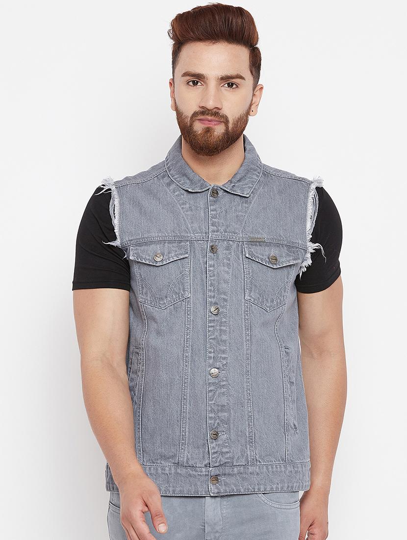 grey denim jacket - 15676065 - Zoom Image - 1