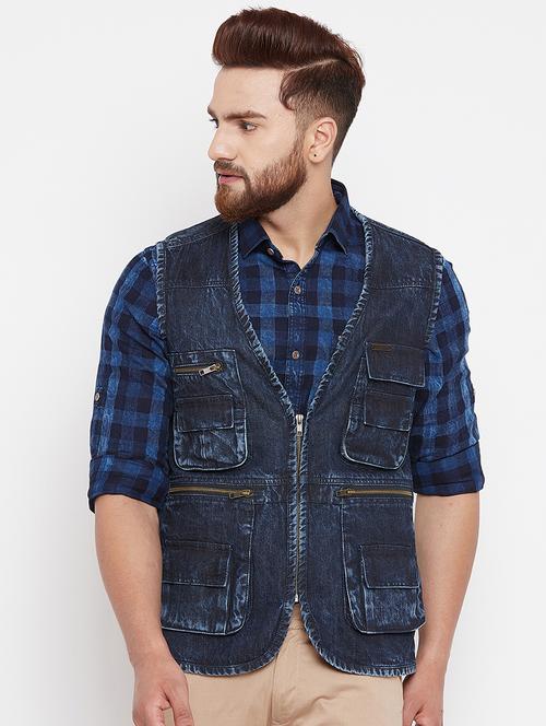 blue denim jacket - 15676068 - Standard Image - 1