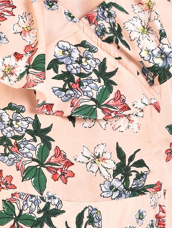ruffle detailed floral dress - 15676440 - Zoom Image - 4