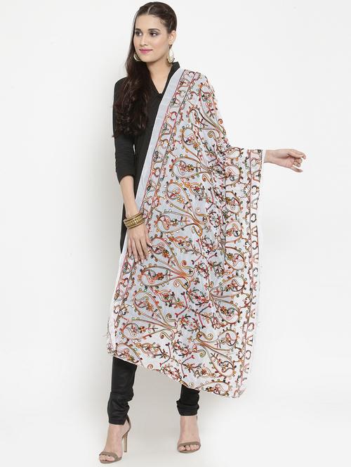 phulkari embroidred dupatta - 15678385 - Very Small Image - 1