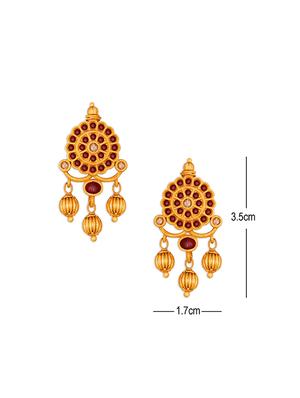 gold brass chandellier earring - 15678633 - Standard Image - 4