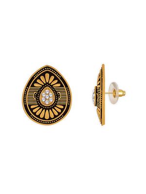gold metal hoop earring - 15678644 - Standard Image - 3