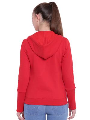 overlap front hooded sweatshirt - 15679661 - Standard Image - 3