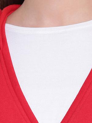 overlap front hooded sweatshirt - 15679661 - Standard Image - 4