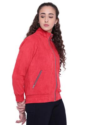 zip detail mock neck bomber jacket - 15679690 - Standard Image - 2