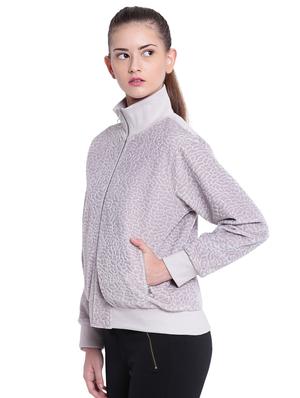 textured mock neck bomber jacket - 15679694 - Standard Image - 2