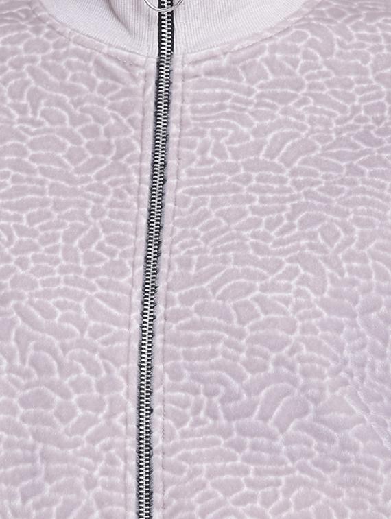 textured mock neck bomber jacket - 15679694 - Zoom Image - 4