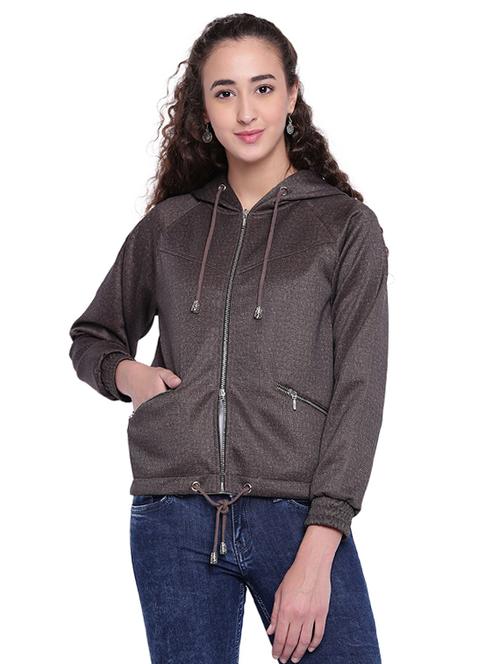 draw-string waist hooded jacket - 15679698 - Standard Image - 1