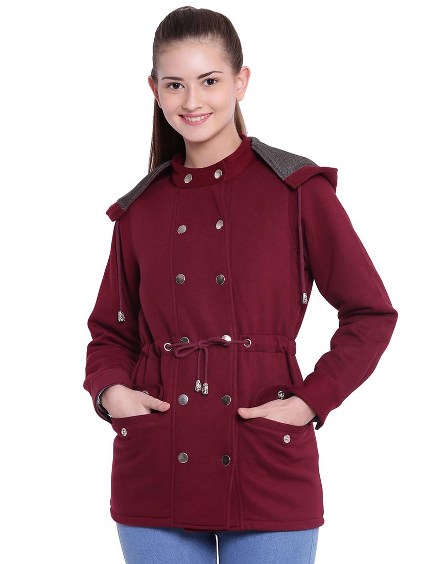 drawstring waist hooded parka jacket - 15679710 - Zoom Image - 1